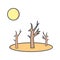 Illustartion Drought  Icon For Personal And Commercial Use... For Personal And Commercial Use...