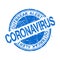 Illustation of a stamped text with the message coronavirus - outbreak alert