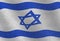 Illustraion of a flying Israeli Flag