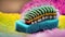 illustrated cheerful caterpillar suitable