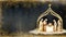 illustrated christmas nativity scene jesus with mary and joseph holy family