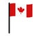 Illustrated flag of Canada