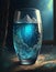 illustrated glass of water