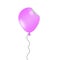 Illustrated pink balloon