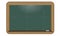Illustrated Vector green chalkboard with nice realistic wood border.