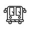 Illustration Airport Bus Icon For Personal And Commercial Use.