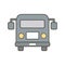 Illustration Airport Bus Icon For Personal And Commercial Use.