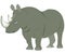 Illustration animal rhinoceros