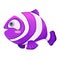 Illustration: Animal Set: Purple Fish.