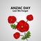 Illustration of Anzac Day background