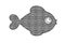 Illustration aquarium fish silhouette .fish icon for your design on white background.