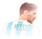 Illustration of Argentine soccer player Lionel Messi