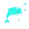 Illustration baby dolphin