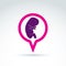 Illustration of a baby embryo. Chat on a pregnancy theme. Pregnancy and abortion idea â€“ social forum on medical theme.