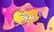 Illustration background wallpaper banner full of cheerful colors super deal