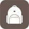 Illustration Bagpack Icon For Personal And Commercial Use.