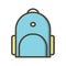 Illustration Bagpack Icon For Personal And Commercial Use.
