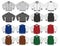 Illustration of baseball jacket / color variations