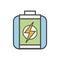 Illustration of battery environmental concept