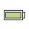 Illustration of battery fully charged icon