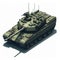 illustration of a battle tank isolated on a white background 1