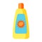 Illustration of beach sunblock cream. Summer image for holiday or vacation.