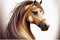 Illustration of a beautiful and majestic Arabian horse