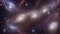 An Illustration Of A Beautifully Composed Image Of A Group Of Spiral Galaxy