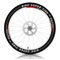 Illustration Bicycle wheel with a best sports tire on white
