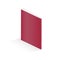 Illustration of a book or notepad. Paper notebook - saddle stitch. There are iron staples on the notepad. Red notepad on