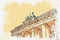 Illustration of the Brandenburg Gate