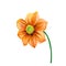 Illustration of Bright colorful Dahlia flower