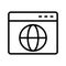 Illustration Browser Icon For Personal And Commercial Use.