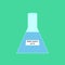 illustration, Buffer solution in glass, chemical in the laboratory and industry