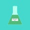 illustration, Buffer solution in glass, chemical in the laboratory and industry