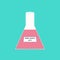 illustration, Buffer solution in glass, chemical in the laboratory and industry