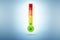 Illustration of business stress meter