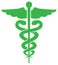 Illustration of the caduceus symbol of the pharmacy