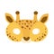 Illustration of carnival mask animals africa giraffe