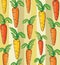 Illustration of carrot pattern