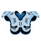 Illustration Cartoon Football Shoulder Pads Icon Isolated