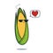 Illustration cartoon funny corn icon with black sunglasses isolated, vegan concept