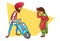 Illustration Of Cartoon Punjabi Couple