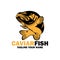 Illustration of a caviar fish design vector