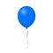 Illustration for celebration blue ballon