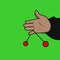 illustration of a childs fingers doing the viral Lato Lato game