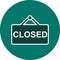 Illustration Closed Sign Icon For Personal And Commercial Use.