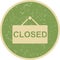 Illustration Closed Sign Icon For Personal And Commercial Use.