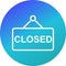 Illustration Closed Sign Icon For Personal And Commercial Use.