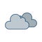 Illustration  Cloudy Icon For Personal And Commercial Use...